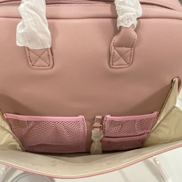 Designer Luxury Diaper Bag (Mauve Pink 💖) FULL SIZE - Picture 7 of 12